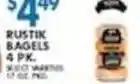 Associated Rustik Bagels offer