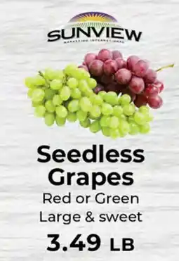 Sunset Foods Seedless Grapes offer