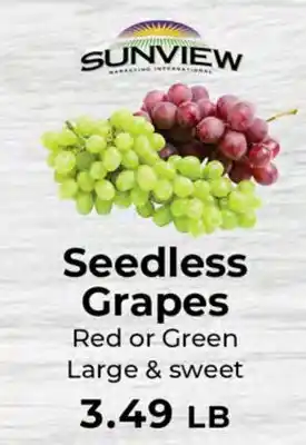 Sunset Foods Seedless Grapes offer
