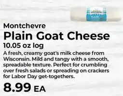Sunset Foods Montchevre Plain Goat Cheese offer