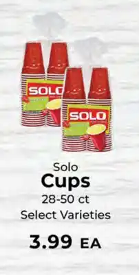 Sunset Foods Solo Cups offer