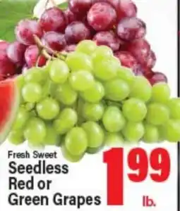 Angelo Caputo's Fresh Market Fresh Sweet Seedless Red or Green Grapes offer