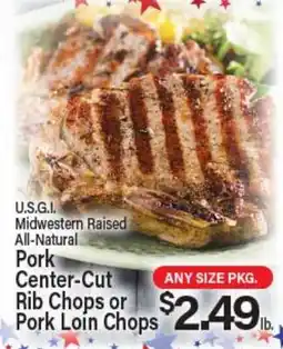 Angelo Caputo's Fresh Market Pork Center-Cut Rib Chops or Pork Loin Chops offer
