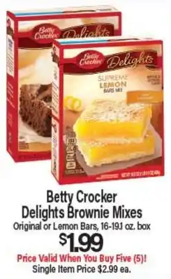 Angelo Caputo's Fresh Market Betty Crocker Delights Brownie Mixes offer