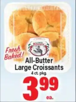 Angelo Caputo's Fresh Market All-Butter Large Croissants offer
