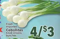 Angelo Caputo's Fresh Market Fresh Imported Cebollitas Knob Onions, bunches offer