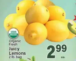 Angelo Caputo's Fresh Market Organic Fresh Juicy Lemons offer