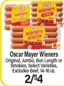 Angelo Caputo's Fresh Market Oscar Mayer Wieners offer