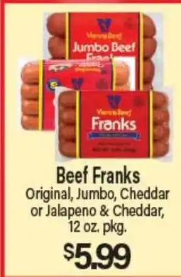 Angelo Caputo's Fresh Market Beef Franks offer