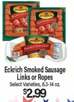 Angelo Caputo's Fresh Market Eckrich Smoked Sausage Links or Ropes offer