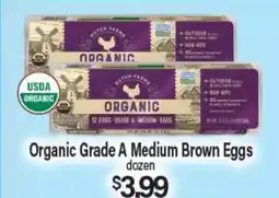 Angelo Caputo's Fresh Market Organic Grade A Medium Brown Eggs offer