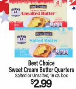 Angelo Caputo's Fresh Market Best Choice Sweet Cream Butter Quarters offer
