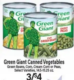 Angelo Caputo's Fresh Market Green Giant Canned Vegetables offer