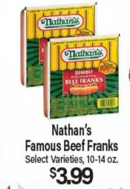 Angelo Caputo's Fresh Market Nathan's Famous Beef Franks offer