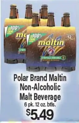 Angelo Caputo's Fresh Market Polar Brand Maltin Non-Alcoholic Malt Beverage offer