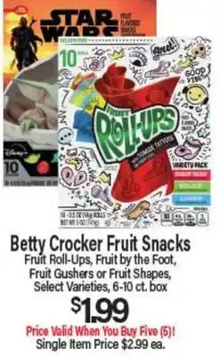Angelo Caputo's Fresh Market Betty Crocker Fruit Snacks offer