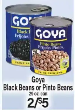 Angelo Caputo's Fresh Market Goya Black Beans or Pinto Beans offer