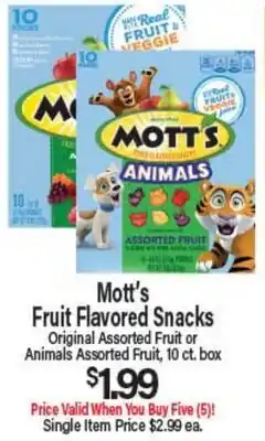 Angelo Caputo's Fresh Market Mott's Fruit Flavored Snacks offer