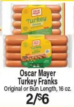 Angelo Caputo's Fresh Market Oscar Mayer Turkey Franks offer