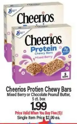 Angelo Caputo's Fresh Market Cheerios Protien Chewy Bars offer