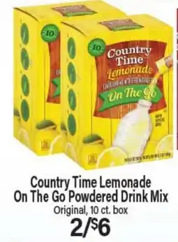 Angelo Caputo's Fresh Market Country Time Lemonade On The Go Powdered Drink Mix offer