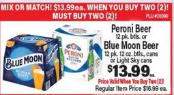 Angelo Caputo's Fresh Market Peroni Beer or Blue Moon Beer offer