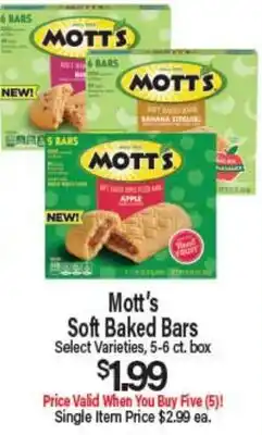 Angelo Caputo's Fresh Market Mott's Soft Baked Bars offer