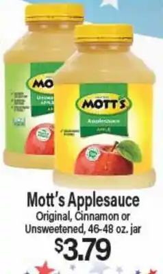 Angelo Caputo's Fresh Market Mott's Applesauce offer
