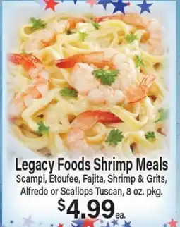 Angelo Caputo's Fresh Market Legacy Foods Shrimp Meals offer
