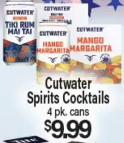 Angelo Caputo's Fresh Market Cutwater Spirits Cocktails offer