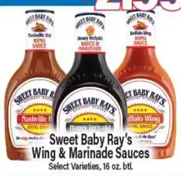 Angelo Caputo's Fresh Market Sweet Baby Ray's Wing & Marinade Sauces offer