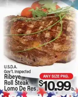 Angelo Caputo's Fresh Market USDA Gov't Inspected Ribeye Roll Steak offer