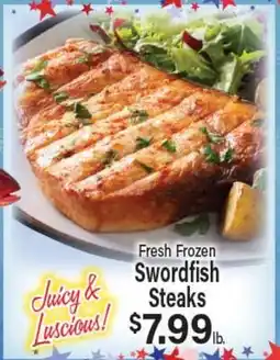 Angelo Caputo's Fresh Market Fresh Frozen Swordfish Steaks offer