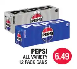 Carnicerias Jimenez PEPSI ALL VARIETY 12 PACK CANS offer