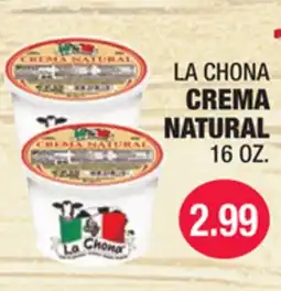 Carnicerias Jimenez LA CHONA CREMA NATURAL offer