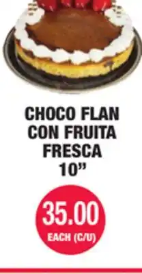 Carnicerias Jimenez CHOCO FLAN CON FRUITA FRESCA 10 offer