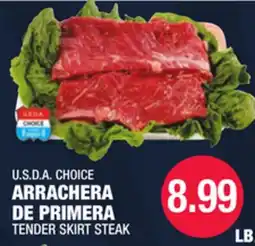 Carnicerias Jimenez U.S.D.A CHOICE ARRACHERA DE PRIMERA offer