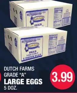 Carnicerias Jimenez DUTCH FARMS GRADE A LARGE EGGS offer
