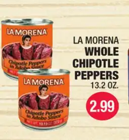Carnicerias Jimenez LA MORENA WHOLE CHIPOTLE PEPPERS offer