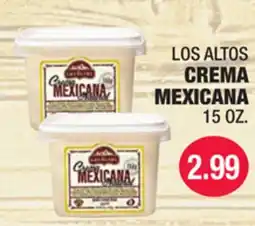 Carnicerias Jimenez LOS ALTOS CREMA MEXICANA offer
