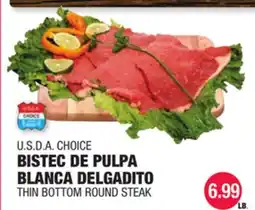 Carnicerias Jimenez U.S.D.A. CHOICE BISTEC DE PULPA BLANCA DELGADITO offer