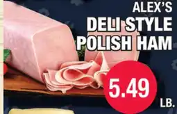 Carnicerias Jimenez ALEX'S DELI STYLE POLISH HAM offer