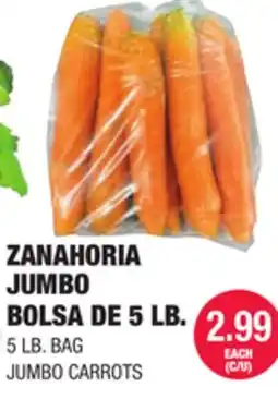 Carnicerias Jimenez JUMBO CARROTS offer