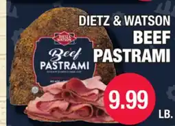 Carnicerias Jimenez DIETZ & WATSON BEEF PASTRAMI offer