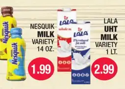 Carnicerias Jimenez NESQUIK MILK VARIETY, LALA UHT MILK offer