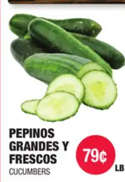 Carnicerias Jimenez PEPINOS GRANDES Y FRESCOS offer