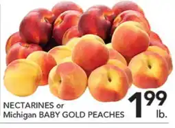 Pete's Fresh Market NECTARINES or Michigan BABY GOLD PEACHES offer