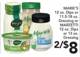 Pete's Fresh Market MARIE'S Dips or Dressing or MARZÉTTI Dips or Dressing offer