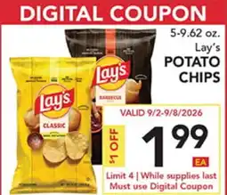 Pete's Fresh Market 5-9.62 oz. Lay's POTATO CHIPS offer