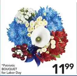 Pete's Fresh Market Patriotic BOUQUET for Labor Day offer